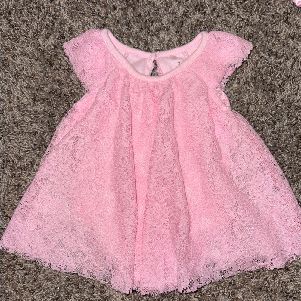 Baby Starters Pink Lace Dress